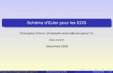 Schéma d'Euler pour les EDSchristophe.chorro.fr/docs/MC5.pdfmorceaux passant par les points (t k,yˆ(t k)) 0≤k≤N. Sous des hypothèses très faible sur la régularité de f ky
