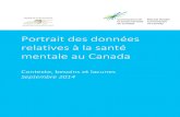 Portrait des données relatives à la santé mentale au Canada · 2018. 11. 2. · Portrait des données relatives à la santé mentale au Canada 3 Remerciements Ce document est une