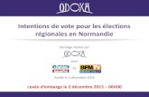 Intentions de vote pour les أ©lections rأ©gionales en 2017. 1. 11.آ  Intentions de vote pour les أ©lections