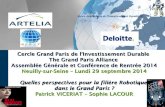Cercle Grand Paris de l’Investissement Durable The Grand ... · 0 1 / 1 0 / 1 4 A R T E L I A 5 Robotique dans le monde Robotique : prochaine grande révolution industrielle, comparable