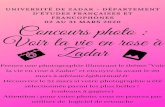 Voir la vie en rose à Zadar la vie en... · 2020. 3. 2. · Voir la vie en rose ... P r en ez u n e p h o t o g r a p h i e i l l u s t r a n t l e t h èm e " V o i r l a vi e en