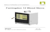 Farringdon 12 Wood Stove - Powrmatic · Not suitable for use in a Mobile Home Ne pas utiliser dans les maisons mobiles Manufactured by, Fabrique par Arada Ltd Axminster, Devon United