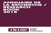 ANNUAIRE DE LA RECHERCHE / RESEARCH BOOK 2018 · 2020. 8. 27. · produit 95 contributions intellectuelles en 2018 (articles académiques et professionnels, ouvrages et chapitres