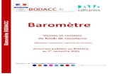 Baromètre BODACC BaromètreDepuis 2010 et le lancement du premier baromètre Bodacc, les fonds de commerce cédés sur les premiers semestres se sont traités à un prix moyen de