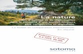 La nature - STnet...La nature lieu d’évasion et de régénération dans le contexte d’une société toujours plus compétitive et digitalisée. La Suisse en comparaison internationale.