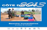 2013’IVOIRE - ReliefWeb...d’Ivoire à 186 000, dont la majorité à l’Ouest, le chiffre reste très difficile à déterminer en fin d’année (approximativement 45 000). En