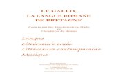 LE GALLO, - Projet BABELprojetbabel.org/document/gallo_langue_romane_bretagne.pdf · 2014. 3. 24. · Carte des langues de France. Carte simplifiée des prononciations à partir de