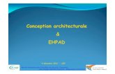 Conception architecturale EHPAD · 2015. 12. 23. · Conception architecturale & 1 EHPAD 4 décembre 2012 - CIG Martine Vandenbroucke (Contrôleur de Sécurité / Ergonome), Jean-Philippe
