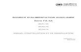 SOURCE D'ALIMENTATION AUXILIAIRE Série FA-5A Algorítmico... · 2019. 9. 6. · source d'alimentation auxiliaire série fa-5a ae/fl-5a ae/sa-fa ae/94-fa manuel d’installation et