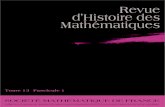 Revue d’Histoire des Mathématiques · 2017. 1. 23. · Revue d’histoire des mathématiques 13 (2007), p. 7–84 LES JEUX DE FICELLE : UNE ACTIVITE´ MATHE´MATIQUE DANS CERTAINES
