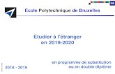 Ecole Polytechnique de Bruxelles...MA bloc1 MA bloc2 doubles diplômes (3) doubles diplômes (4) Octobre 16, 2018 BRUFACE Students Students enrolled in a BRUFACE MA bloc 1 program