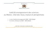 ExAO & enseignement des sciences au Maroc : état des lieux, … · 2013. 5. 12. · ExAO & enseignement des sciences au Maroc : état des lieux, enjeux et perspectives CNTE’2012