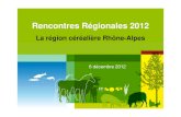 La région céréalière Rhône-Alpes · en herbe 19% Sols boisés 41% Sols cultivés 15% Sols artificiels 10% Sols nus naturels et eaux 9% Landes 6% Rhône-Alpes 2010 dont SCOP :