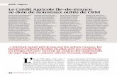 Le crédit Agricole Île-de-France se dote de nouveaux outils de cr Mcasusbelli.fr/medias/presse/dossier-de-presse/point... · 2014. 6. 11. · Agricole d’Ile-de-France. La banque
