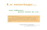 mariage - Freesource.chretienne.free.fr/Brochures/mariage s.pdf · 2015. 4. 13. · Prophètes et Rois p.37. "Salomon considérait de plus en plus le faste, le plaisir et les faveurs
