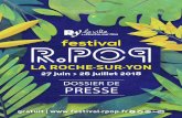 DOSSIER DE PRESSE - Festival R.Pop 2020 · 2018. 4. 6. · SOMMAIRE R.Pop, premier festival gratuit de Vendée ! La programmation en un clin d’oeil Les artistes date par date. Côté