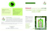 RAINETT innove et lance LE CUBI la première lessive écologique … · 2019. 2. 14. · la première lessive écologique en cubi vendue en GMS Rainett, marque pionnière de l’entretien