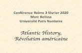 Conférence Reims 3 février 2020 Marc Belissa Université Paris … · 2020. 4. 29. · La «révolution atlantique » selon Jacques Godechot. Guerre d’Indépendance ou Révolution