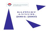 RAPPORT ANNUEL 2004-2005 - Table de concertation en ... · Rapport annuel 2004-2005 Table de concertation en violence conjugale de Montréal 3 vant propos Mot de la présidente Une