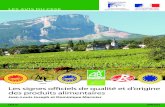 Les signes officiels de qualité et d’origine des produits ...€¦ · Les signes officiels de qualité et d'origine des produits alimentaires (SIQO) La section de l'agriculture,