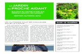 LE JARDIN DU PROCHE AIDANT - WordPress.com · 2015. 9. 28. · Marie-France Henri, massothérapeute, ... Programmation du capab - automne 2015 Réseau d’entraide « Le quotidien