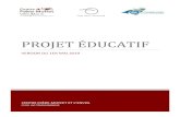 PROJET ÉDUCATIF - Centre Frère-Moffet...1 1. But et définition du projet éducatif Le projet éducatif est un outil stratégique permettant de définir et de faire connaître à