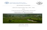 Cadre de Programmation Pays 2012 – 2016. BurundiLe Gouvernement du Burundi et la FAO se sont convenus que le CPP couvrira la période de 2012 2016 en alignement avec le CSLP II 2012