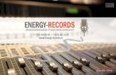 ENERGY-RECORDS · Записанные в нашей студии композиции – это возможность: •Нетривиально поздравить с праздником.