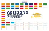 Agenda 2030 - Site des ODD - AGISSONS...Les acteurs français s’engagent pour la mise en œuvre des Objectifs de Développement Durable Le monde actuel fait face à des défis globaux