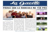 La Gazetteschooloffrench.middcreate.net/lagazette/wp-content/... · 2019. 7. 19. · d’une culture différente, un pèlerinage est une rencontre avec l’autre— les gens du pays