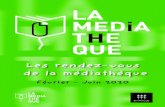 Les rendez-vous de la médiathèque · w La médiathèque est de sortie La médiathèque sur le marché Partagez vos lectures entre Chavillois Rendez-vous sur le marché pour échanger