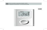 Thermostat programmable radio Programmierbarer Funkthermostat · Ê Appuyez 5 secondes sur la 2ème touche en partant de la gauche. L’écran affiche la version du thermostat. Ë