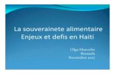 La souverainete alimentaire Enjeux et defis en Haiti...HEIFER INTERNATIONAL Elevage AGRISUD Transformation‐Agriculture OXFAM Transformation‐Elevage‐Agriculture CESVI Elevage