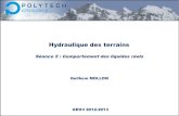 Séance 5 : Comportement des liquides réelsguilhem.mollon.free.fr/Telechargements/Hydrau5.pdf · 2018. 6. 11. · 5 A. Notion de perte de charge Imaginons une expérience qui consiste