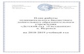 дошкольного образовательного учреждения ...gnezdyshko-pur.ucoz.ru/Dokymenti/Godovoi/plan_raboty... · 2018. 9. 14. · - имеется уголки