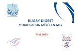 Mêlée Educative moins 12 ans - Association Ecole de Rugby ASBHassociationecolederugbyasbh.fr/index_htm_files/Melee... · 2017. 9. 1. · Rugby Digest le positionnement des 2 joueurs