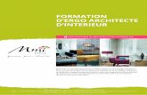 FORMATION D’ERGO ARCHITECTE D’INTERIEUR · 2019. 4. 23. · 3 Les compétences organisationnelles et commerciales › Le développement de la créativité • • Expression créative