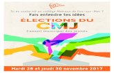 2017 - plaquette election CMJ - Site Internet du/de la Fos-sur …...de la démocratie ; •• Faire entendre ses idées. Exemples de projets réalisés : - L’organisation du bal