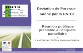 Déviation de Port-sur- Saône par la RN 19 Réunion publique … · 2018. 7. 25. · 6 Objectifs de l’opération Améliorer les conditions de circulation d’une part sur l’axe
