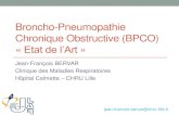 Broncho-Pneumopathie Chronique Obstructive …jlar.com/Congres_anterieurs/JLAR2012/bervar_BPCO.pdfBroncho-Pneumopathie Chronique Obstructive (BPCO) « Etat de l’Art » Jean-François