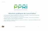Réunions publiques de concertation - Vaucluse · 2014. 1. 10. · Crue de référence du PPRI Durance = crue centennale de débit 5 000 m3/s à Cadarache. • Afin de garder la mémoire