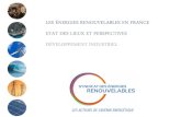LES ÉNERGIES RENOUVELABLES EN FRANCE ETAT DES LIEUX ET PERSPECTIVES DÉVELOPPEMENT ... · 2014. 5. 15. · Les énergies renouvelables en France Etat des lieux et perspectives Développement