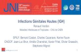 Infections Génitales Hautes (IGH) · 2019. 6. 19. · 20es JNI, Lyon du 5 au 7 juin 2019 Liens d’intérêt avec le thème de la présentation (loi 4/03/2002) • Consultant ou