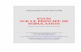 principe de population - UNIGE · 2018. 4. 9. · servir de base à aucune conclusion pratique. ... ces du Principe de Population sur l'état actuel de la société. C'est ainsi que