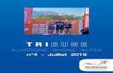 TRI · Juin-Juillet 2019.....26 TRI Auvergne Rhône Alpes N° 4 - Juillet 2019 édité par la Ligue Auvergne Rhône Alpes de Triathlon ... Bassin Bellegardien, Oullins Triathlon,