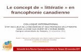 Le concept de « littératie » en francophonie canadiennew3.uqo.ca/moreau/documents/Definition.pdf · cités par les chercheurs. Codage 1. À partir de 3 définitions (la plus ancienne,