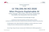 Human‐Centered AI Course LV 706.046 AK HCI 2020 Mini ... · human‐centered.ai 2 706.046 AK HCI 2020 Check first if you are in the right course: LV 706.046, VU, 4,5 ECTS (3 Semester