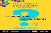 Le populisme en question(s) - Grand Est...Le populisme en question(s) 3 LUNDI 6 NOVEMBRE 17H30 OPÉRA DU RHIN Le populisme et les élites, avec Bernard Guetta et Emmanuel Todd I P.5
