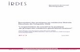 Document de travail Working paper · 2018. 7. 26. · IRDES - Association Loi de 1901 - 10 rue Vauvenargues - 75018 Paris - Tél. : 01 53 93 43 00 - Fax : 01 53 93 43 50 - Document