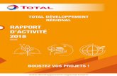 RAPPORT D’ACTIVITÉ 2018 - Sustainable Performance · Rapport d’activité 3 TOTAL DÉVELOPPEMENT RÉGIONAL SOMMAIRE 2018 en faits et chiffres Des dispositifs sur-mesure Les temps